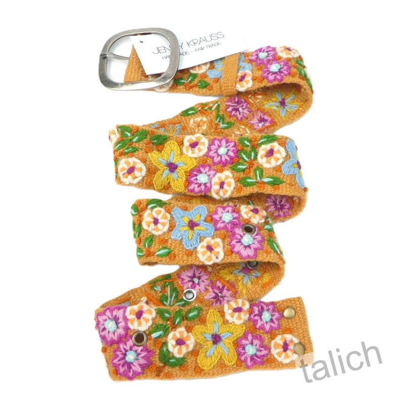 Jenny Krauss In the Garden Floral Embroidered Wool Belt - product image 