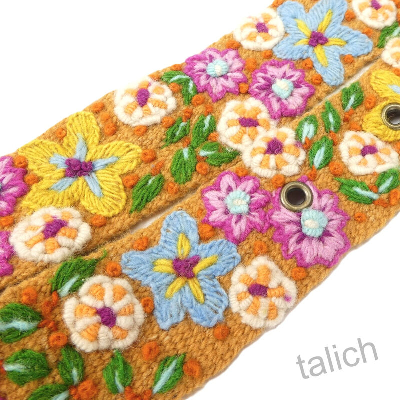 Jenny Krauss In the Garden Floral Embroidered Wool Belt - product image 
