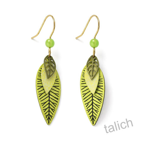 Adajio,Earrings,-,Three-Part,Slender,Leaves,in,Bright,Spring,Green,Adajio Earrings, Adajio earrings Sienna Sky, Adajio Jewelry, Adajio earrings online, earrings adagio jewelry, adajio earrings by sienna sky, Adajio Colorado