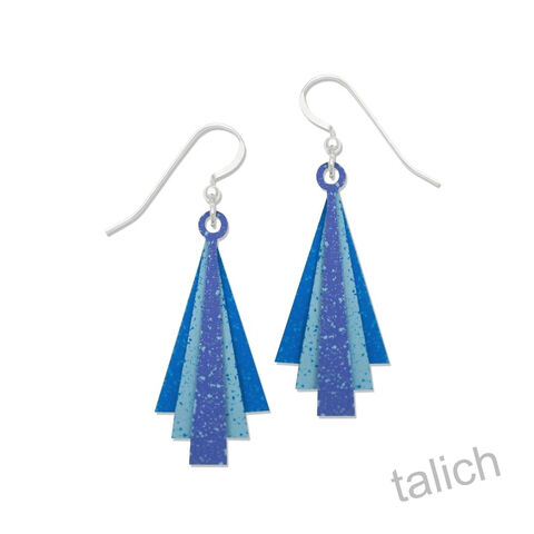 Adajio,Earrings,-,3,Part,Layered,Triangles,in,Blue,Hues,Adajio Earrings, Adajio earrings Sienna Sky, Adajio Jewelry, Adajio Colorado