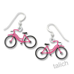 Sienna Sky Earrings - Pink Bicycle - product images 1 of 5