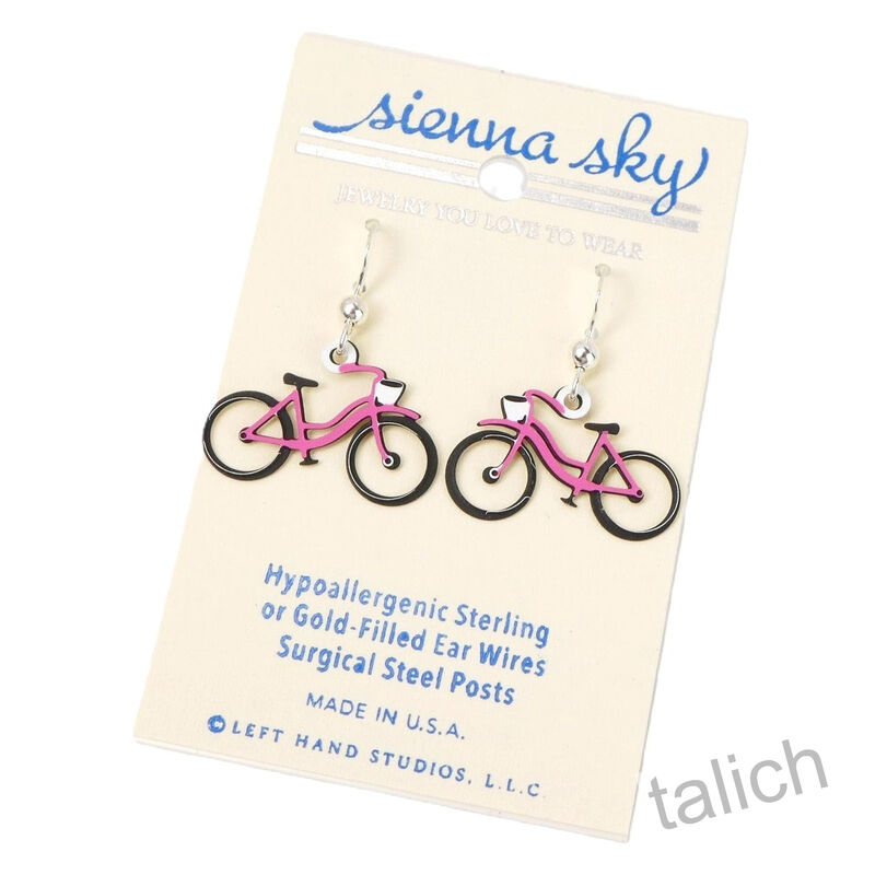 Sienna Sky Earrings - Pink Bicycle - product image 