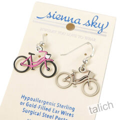 Sienna Sky Earrings - Pink Bicycle - product images 5 of 5