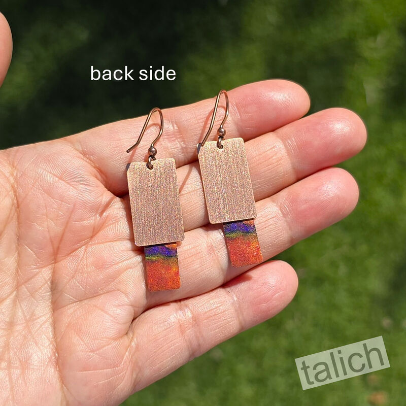 DC Designs - Desert Mountains Copper Accent Layered Earrings - product image 