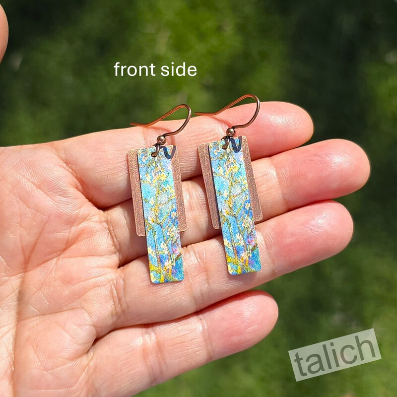 DC Designs - Almond Branches Copper Accent Layered Earrings - product image 