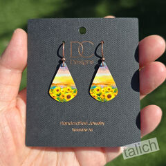 DC Designs - Sunflower Field Teardrop Earrings - product images 5 of 6