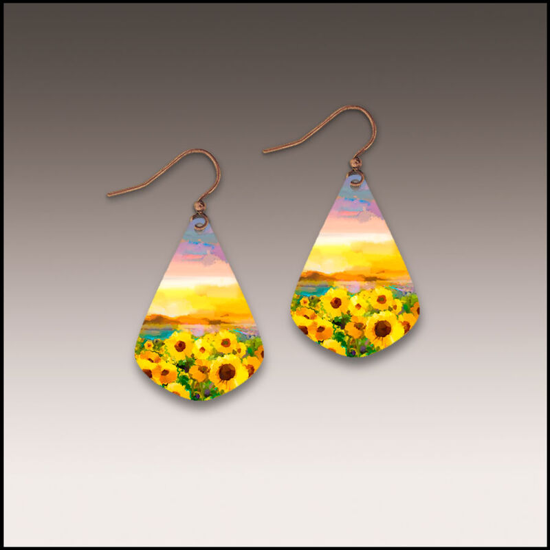 DC Designs - Sunflower Field Teardrop Earrings - product image 