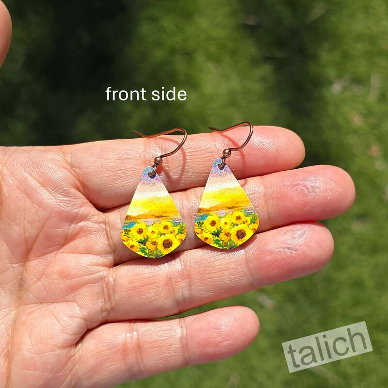 DC Designs - Sunflower Field Teardrop Earrings - product image 