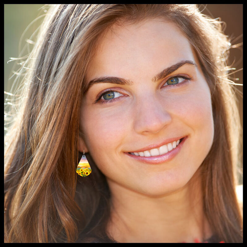 DC Designs - Sunflower Field Teardrop Earrings - product image 