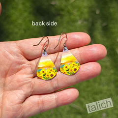 DC Designs - Sunflower Field Teardrop Earrings - product images 4 of 6