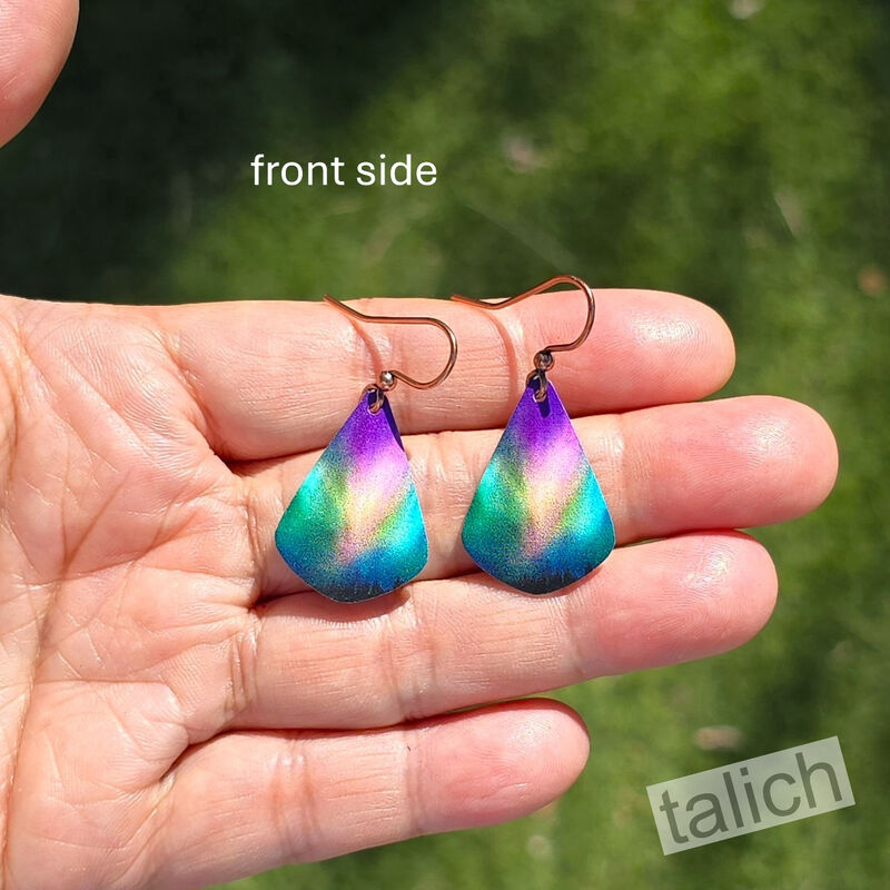 DC Designs - Purple Northern Lights Teardrop Earrings - product image 