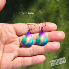DC Designs - Purple Northern Lights Teardrop Earrings - product images 3 of 6