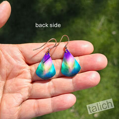 DC Designs - Purple Northern Lights Teardrop Earrings - product images 4 of 6