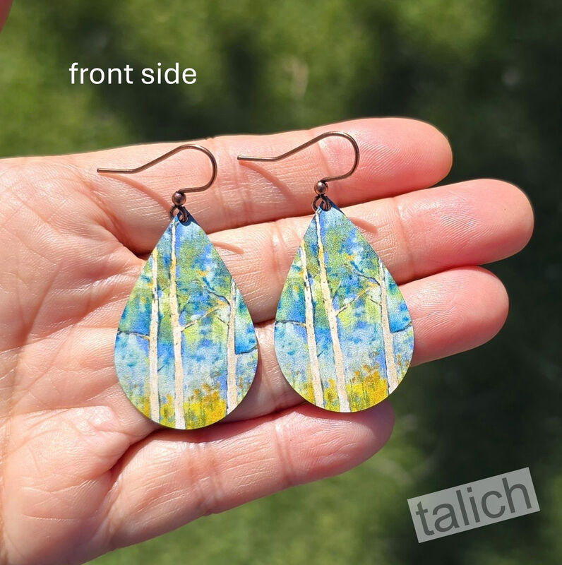 DC Designs - Springtime Aspen Large Teardrop Earrings - product image 