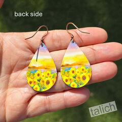 DC Designs - Sunflower Field Large Teardrop Earrings - product images 4 of 6