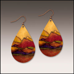 DC Designs - Desert Mountains Large Teardrop Earrings - product images 1 of 5