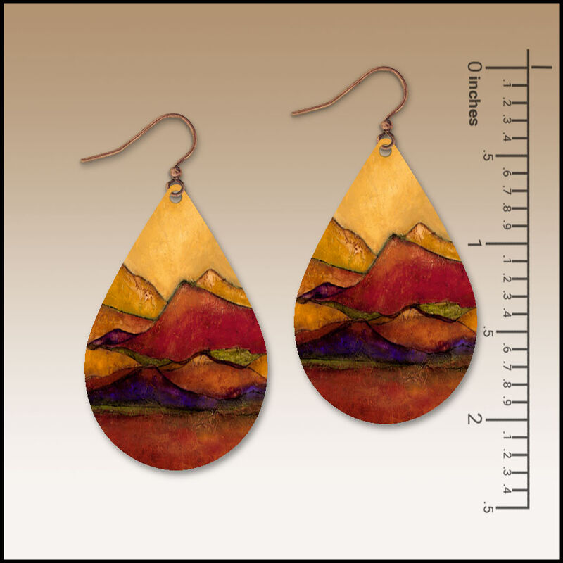 DC Designs - Desert Mountains Large Teardrop Earrings - product image 