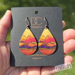 DC Designs - Desert Mountains Large Teardrop Earrings - product images 5 of 5