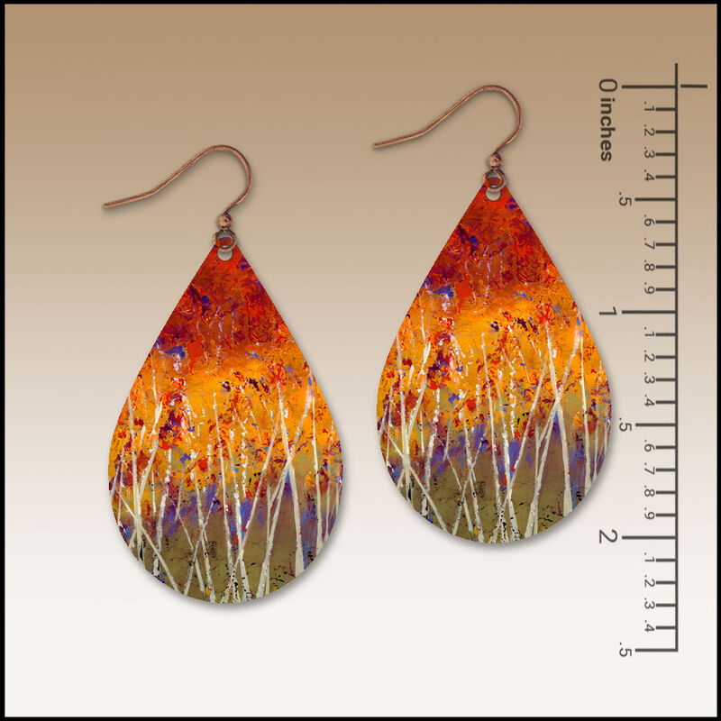 DC Designs - Sienna Forest Large Teardrop Earrings - product image 