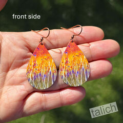 DC Designs - Sienna Forest Large Teardrop Earrings - product images 3 of 5