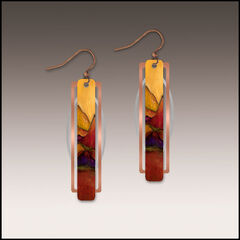 DC Designs - Desert Mountains Art Geometric Metal Accent Earrings - product images 1 of 5