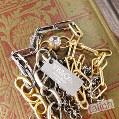 VB&CO American Coin Pendant Long necklace with Cross and Crystal - product images 5 of 8