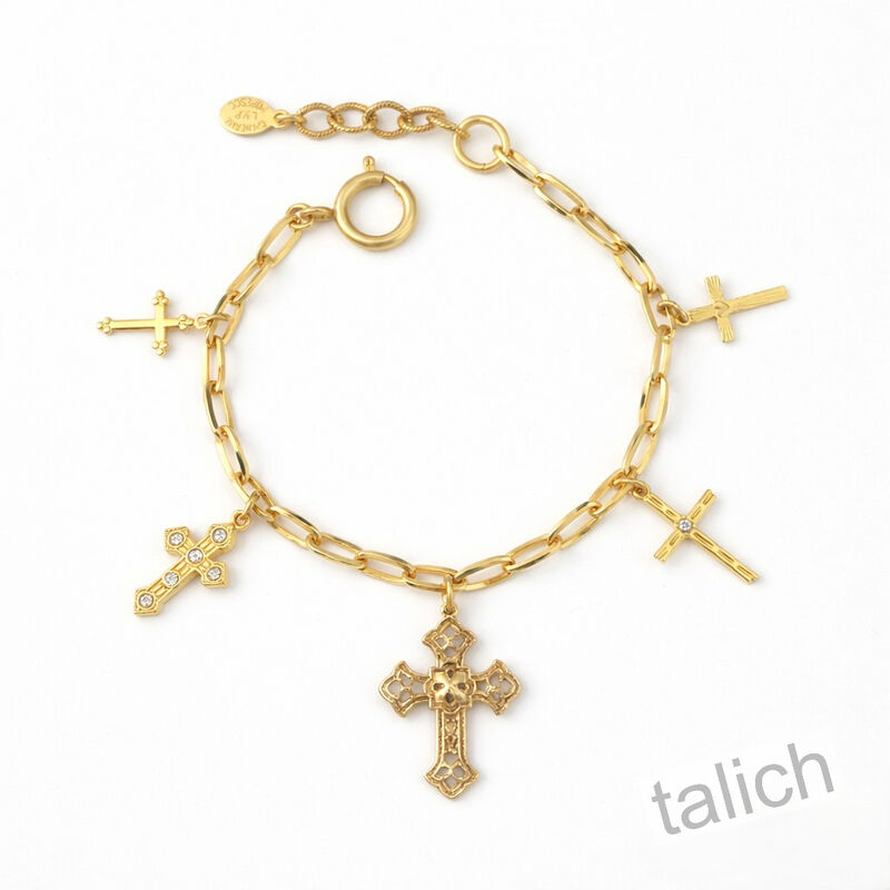 Catherine Popesco Five Cross Charms Bracelet - product image 