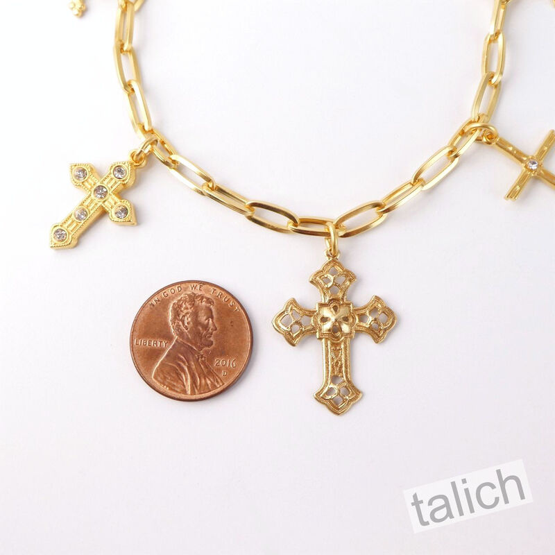 Catherine Popesco Five Cross Charms Bracelet - product image 