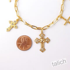 Catherine Popesco Five Cross Charms Bracelet - product images 3 of 4