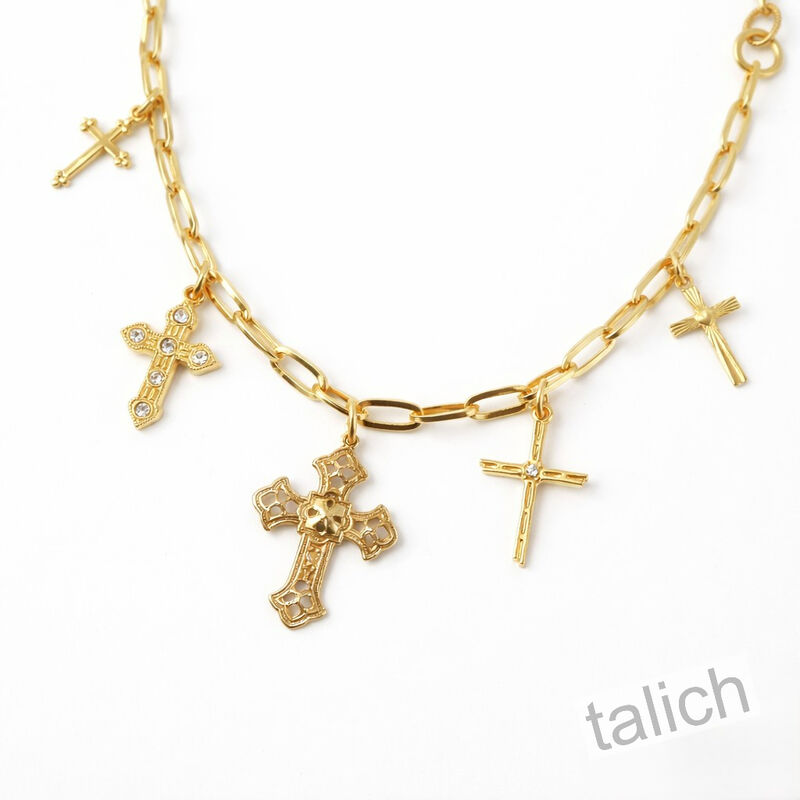 Catherine Popesco Five Cross Charms Bracelet - product image 
