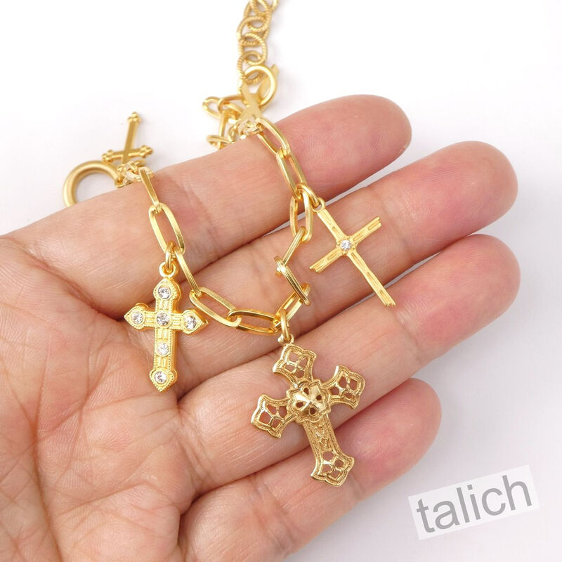 Catherine Popesco Five Cross Charms Bracelet - product image 