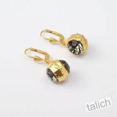 Catherine Popesco Double Sided Crystal Ball Earrings in Black Diamond - product images 5 of 6