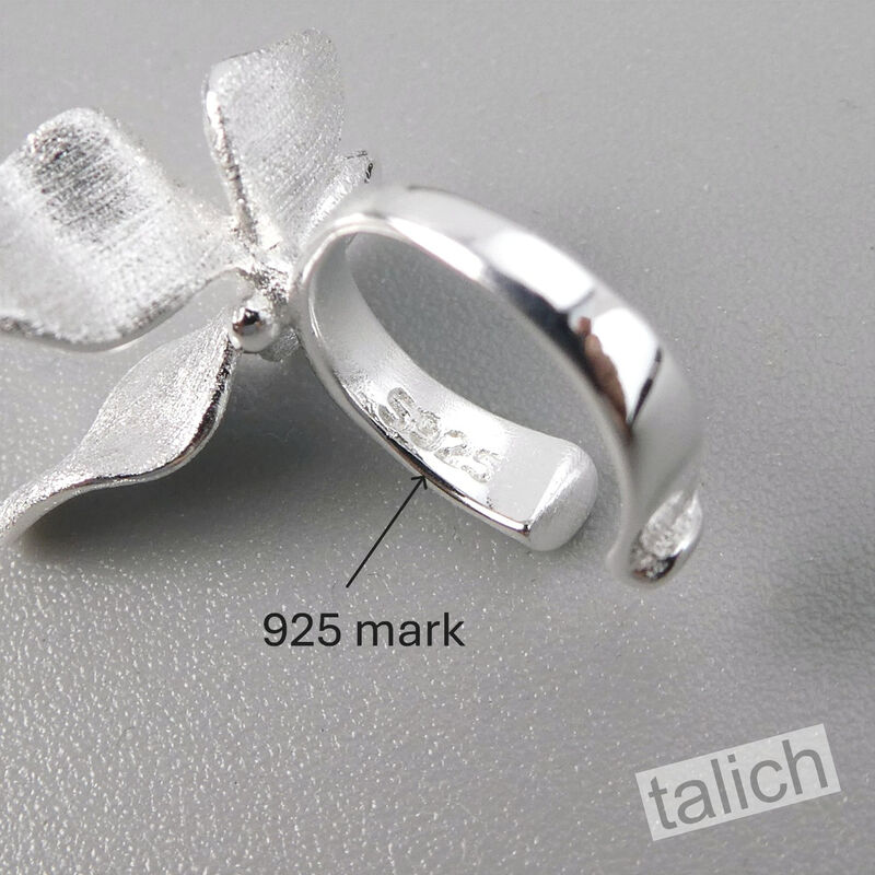 Gold Plated Sterling Silver Small Butterfly Ear Cuff Earrings - product image 