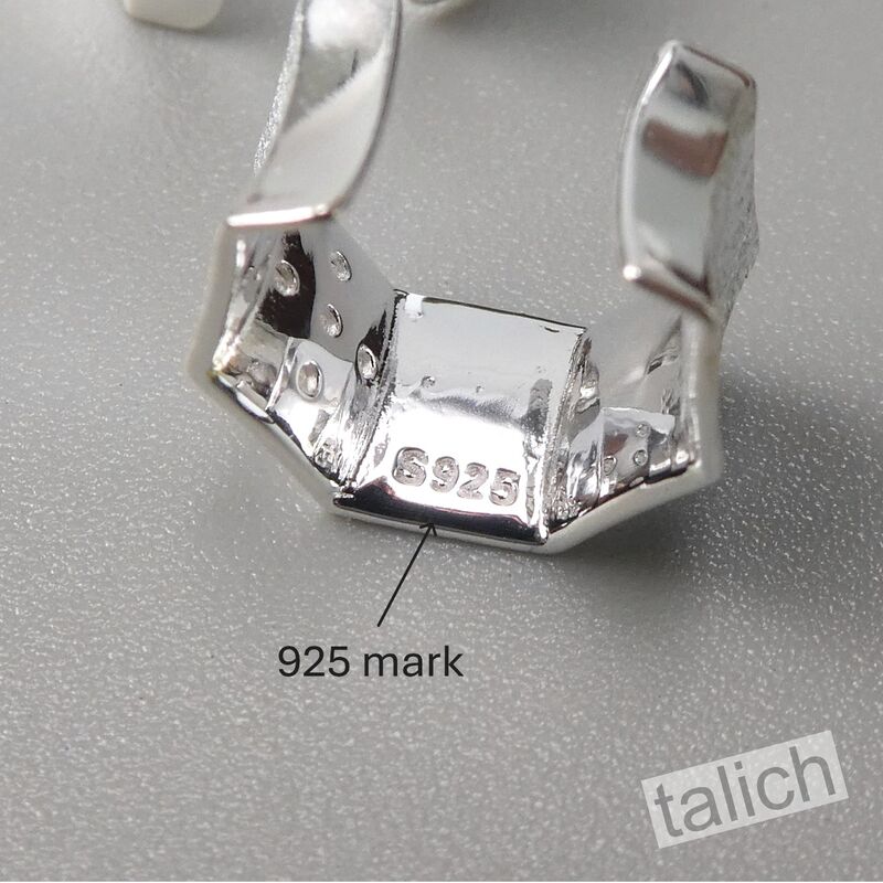 Gold Plated Sterling Silver Small Geometric Ear Cuff Earrings with CZ Cross - product image 