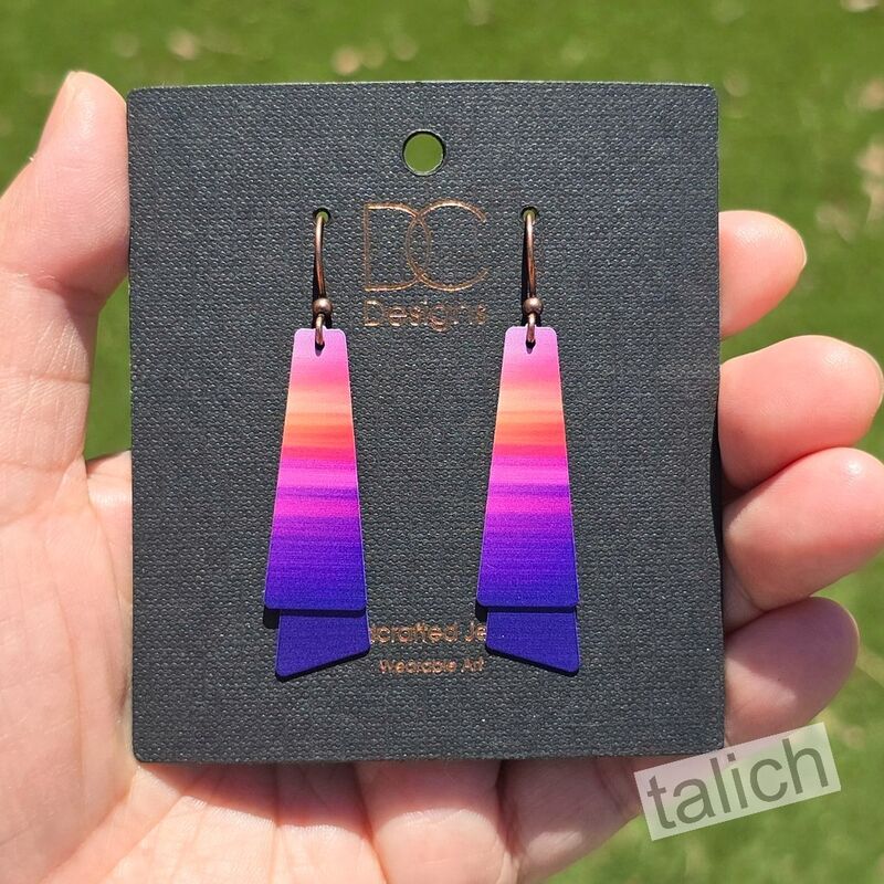 DC Designs - Sunset Beach Layered Long Drop Earrings - product image 