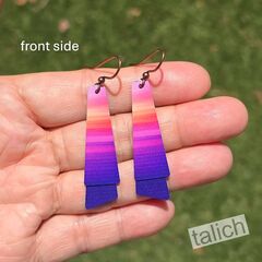 DC Designs - Sunset Beach Layered Long Drop Earrings - product images 3 of 5