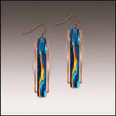 DC Designs - Lava Spill Geometric Metal Accent Earrings - product images 1 of 5