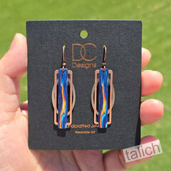 DC Designs - Lava Spill Geometric Metal Accent Earrings - product images 5 of 5