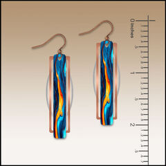 DC Designs - Lava Spill Geometric Metal Accent Earrings - product images 2 of 5