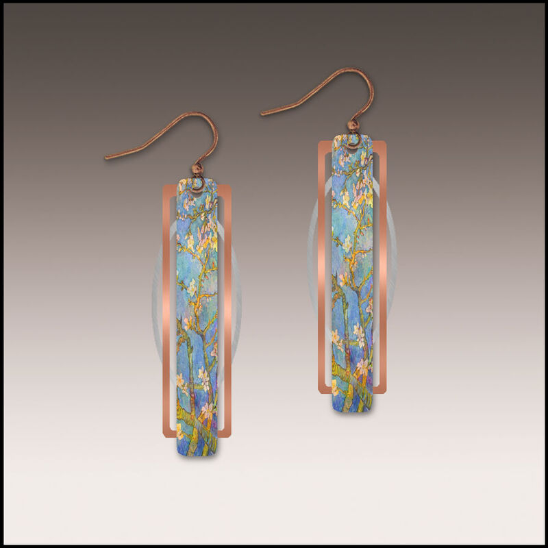 DC Designs - Almond Branches Geometric Metal Accent Earrings - product image 