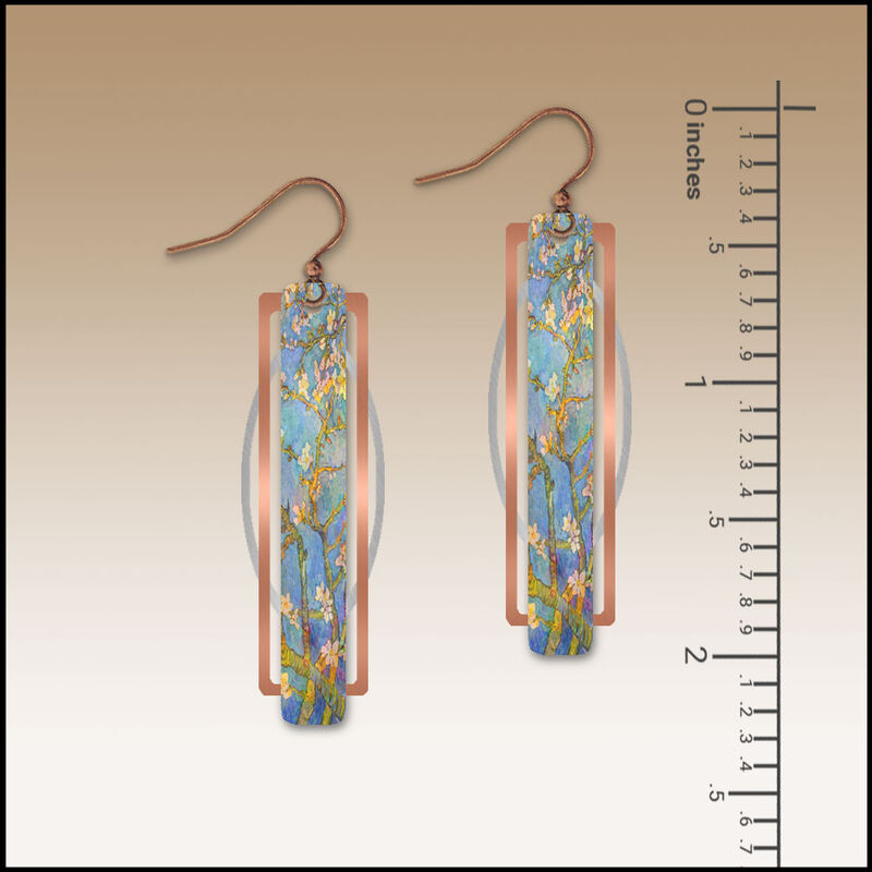 DC Designs - Almond Branches Geometric Metal Accent Earrings - product image 