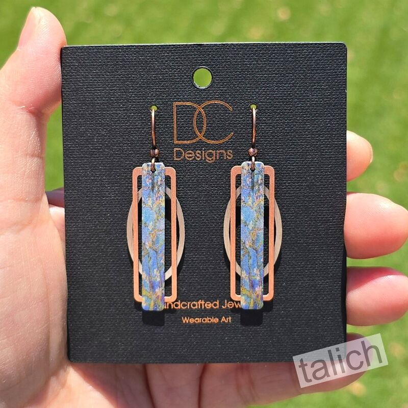 DC Designs - Almond Branches Geometric Metal Accent Earrings - product image 
