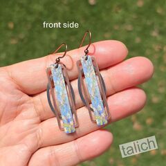 DC Designs - Almond Branches Geometric Metal Accent Earrings - product images 4 of 6