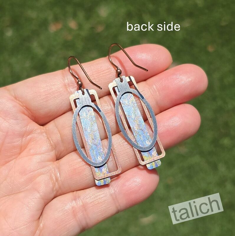 DC Designs - Almond Branches Geometric Metal Accent Earrings - product image 