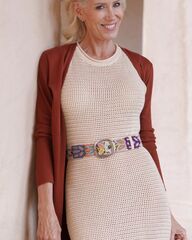 Jenny Krauss Folklorica Floral Embroidered Wool Belt in Cream - product images 11 of 11