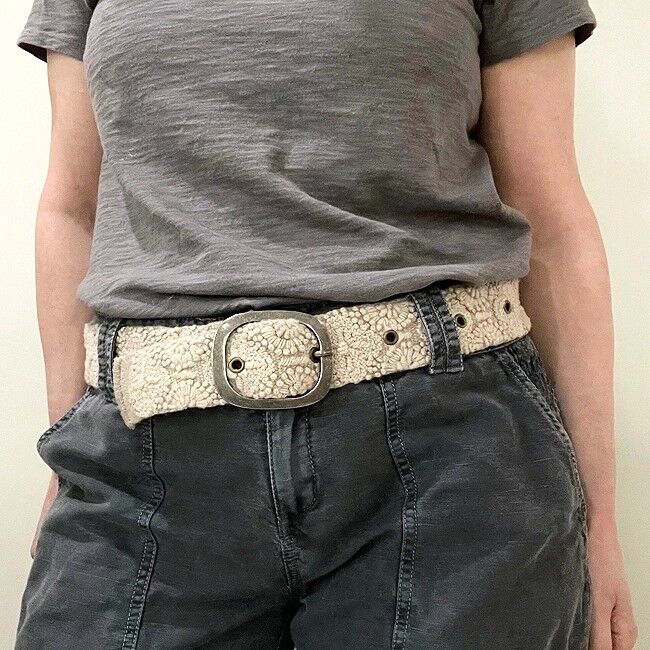 Jenny Krauss Desert Dreams Floral Embroidered Wool Belt - product image 