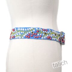 Jenny Krauss Berries on Vines Floral Embroidered Wool Belt - product images 5 of 10