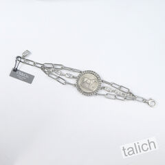 VB&CO Western Derby Equestrian Large Horse Coin Bracelet in Shiny Silver - product images 8 of 8