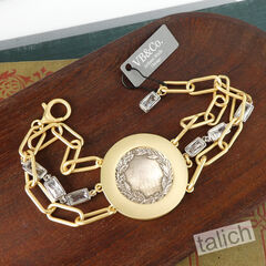 VB&CO Western Derby Equestrian Large Horse Coin Bracelet in Two Tone - product images 6 of 8