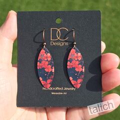 DC Designs - Dark Blossom Large Leaf Point Earrings - product images 5 of 5